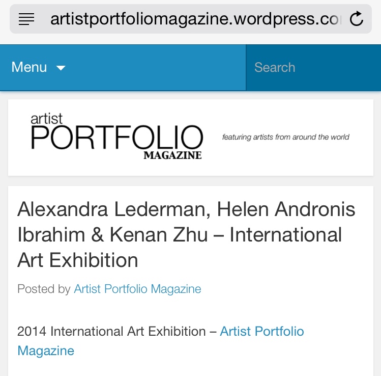 Artist port folio Magazine... International Art Exhibition
